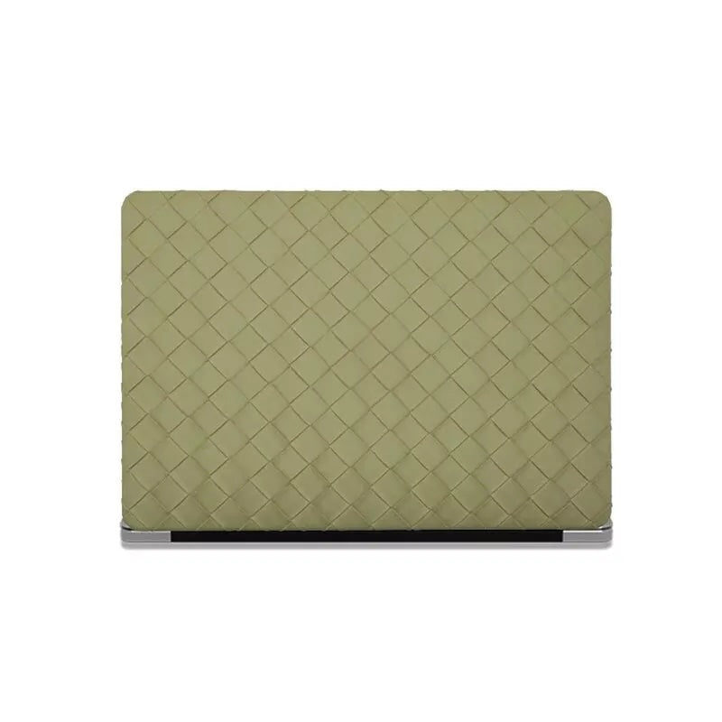 Green Weave Texture Leather Macbook Case