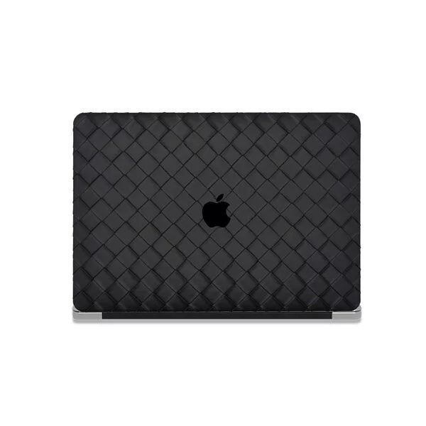 Black Weave Texture Leather Macbook Case