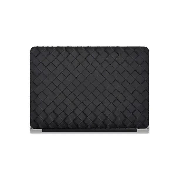 Black Weave Texture Leather Macbook Case