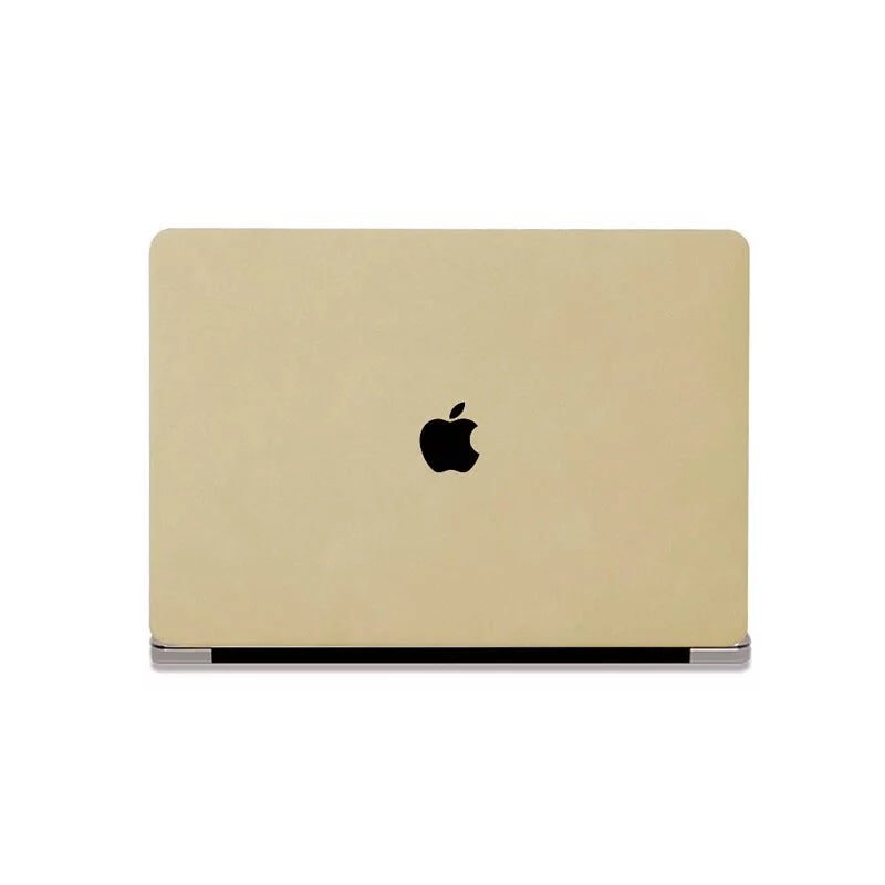 Wheat Suede Leather Macbook Case