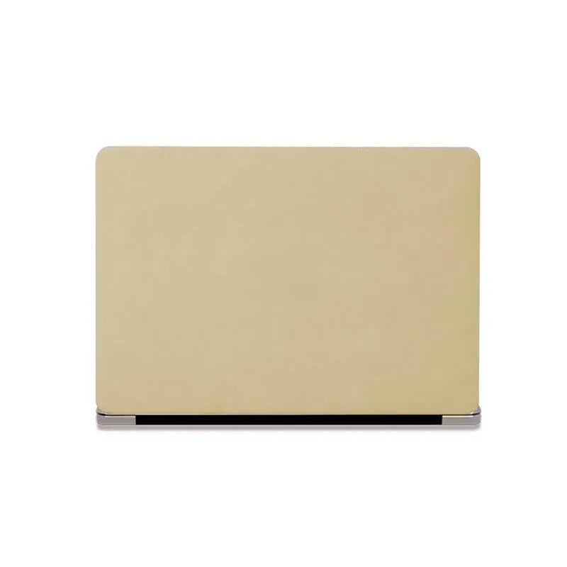Wheat Suede Leather Macbook Case