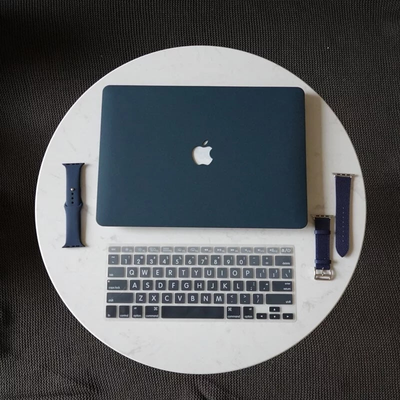 Cobalt blue Frosted Macbook Case