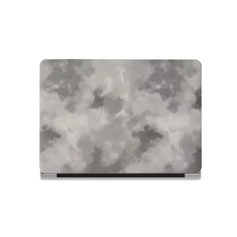 Gray Smudge Leather Macbook Case