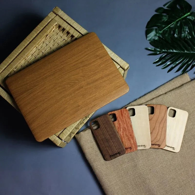 style-Wood grain Litchi Leather Mac case