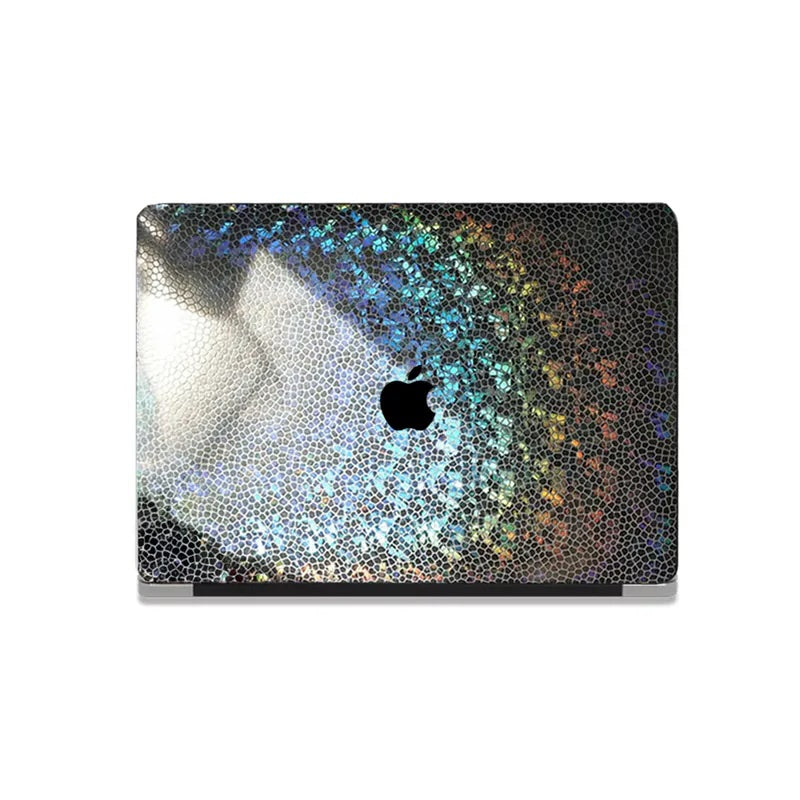 Silver Gradient Color Leather Macbook Case