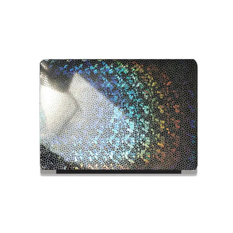 Silver Gradient Color Leather Macbook Case