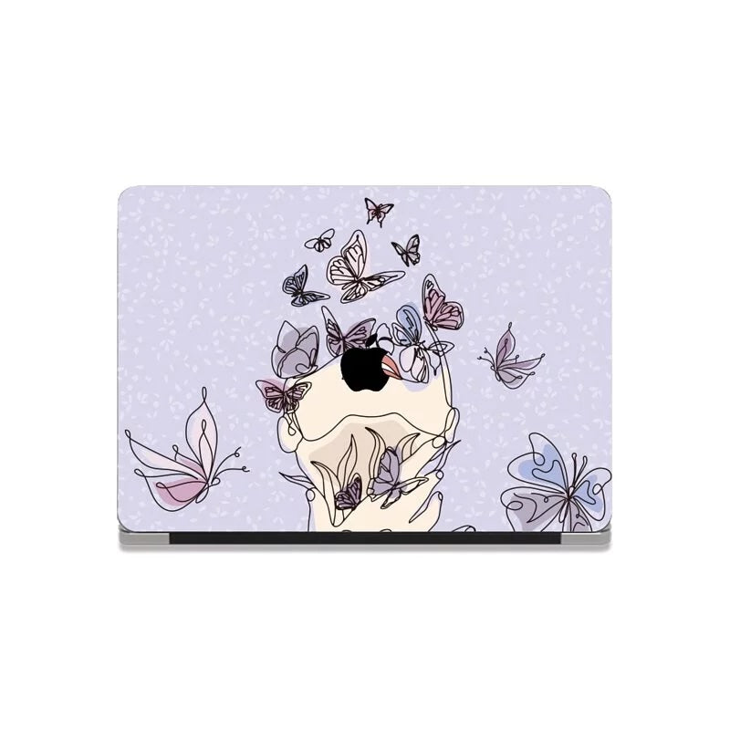 This Is Us Design - Colorful butterflies flying Macbook Case