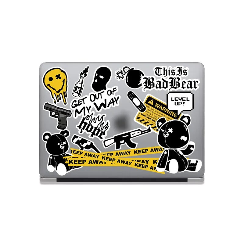 This Is Us Design - Bad Bear Stickers Macbook Case