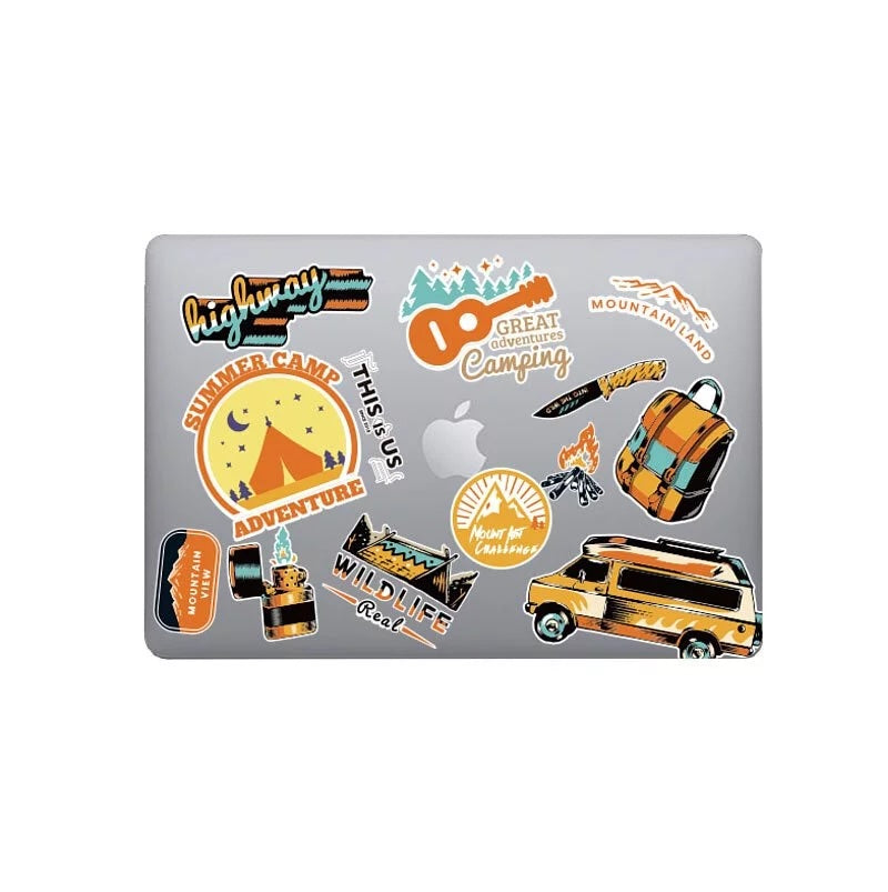 This is us design series Explosion sticker - Camping Macbook case