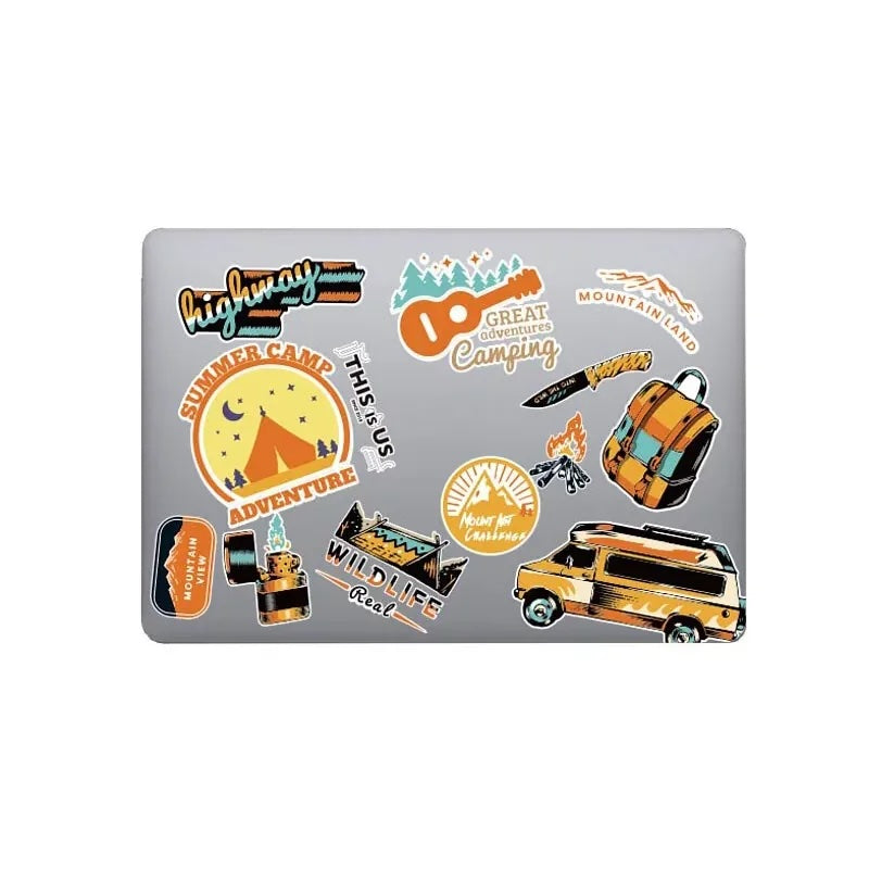 This is us design series Explosion sticker - Camping Macbook case