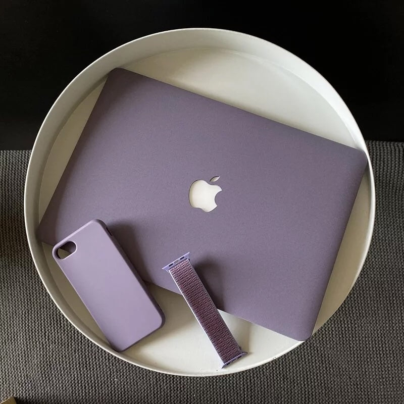 Cool Purple Frosted Macbook Case