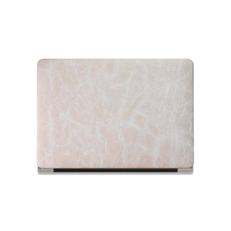 Antique White Rock Texture Leather Macbook Case
