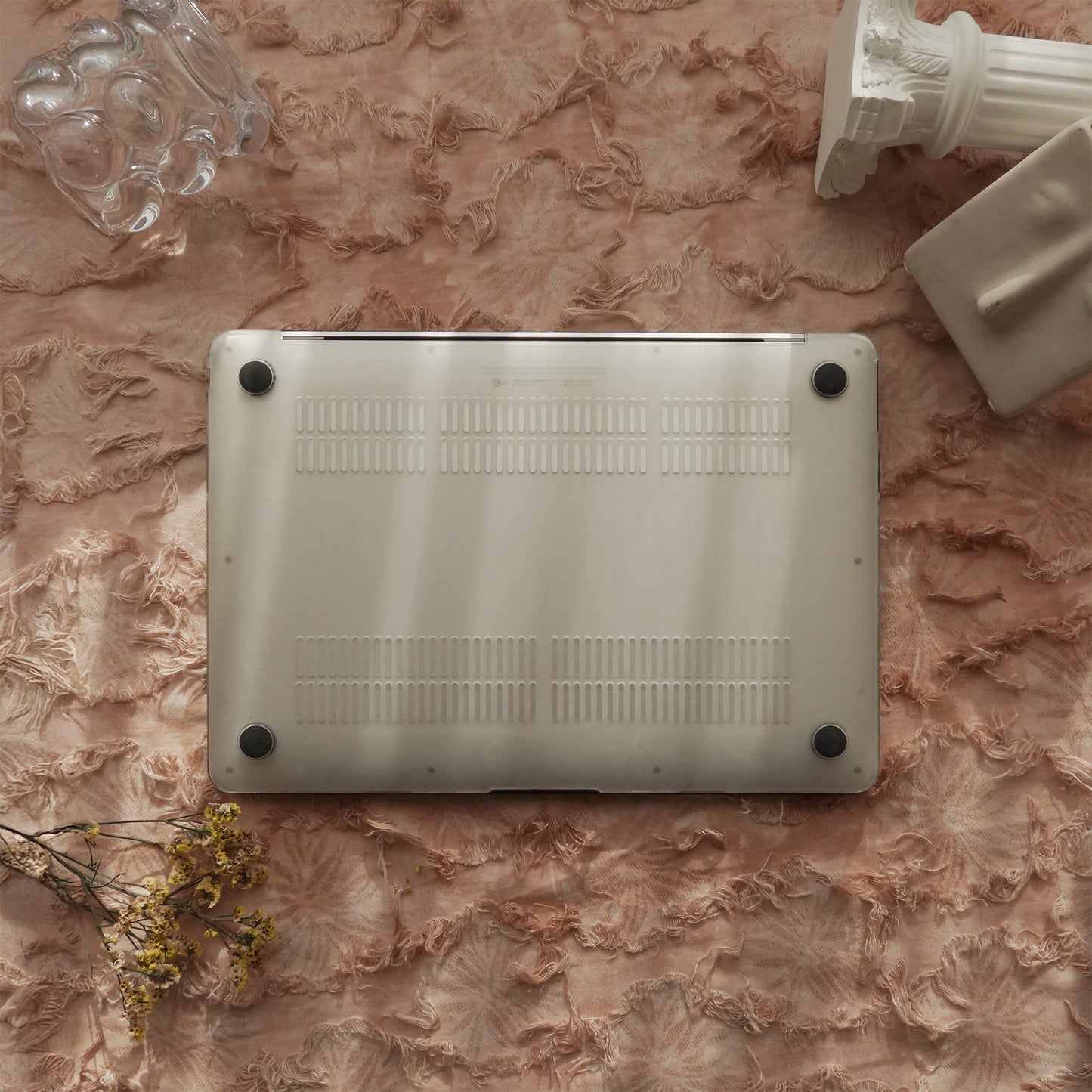 Puffy Heart Black ♾ Textured MacBook Case