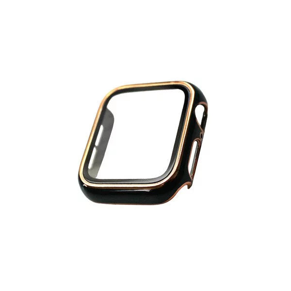 Cloisonné style Protective Case/Tempered Film Combo & Apple Watch Protective Case