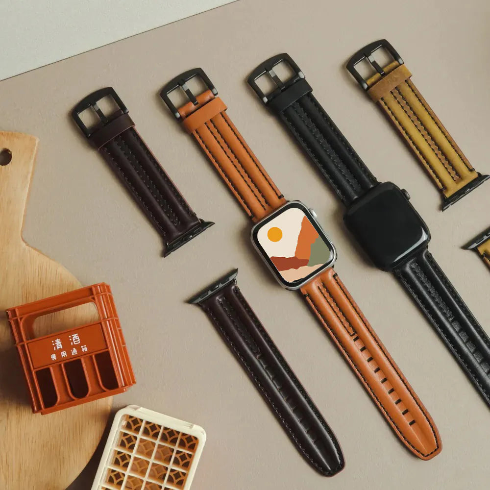 Vintage Leather For Men Apple Watch Band