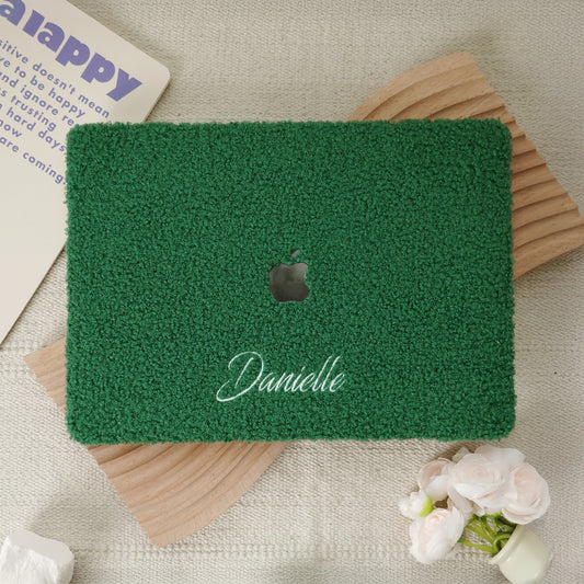 This Is Us Custom Basil Green ♾ Teddy Plush Leather Macbook Case
