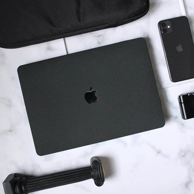 Black Frosted Macbook Case