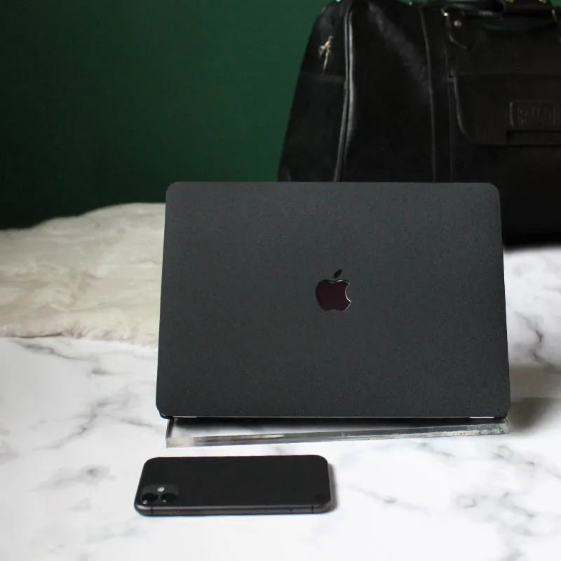 Black Frosted Macbook Case