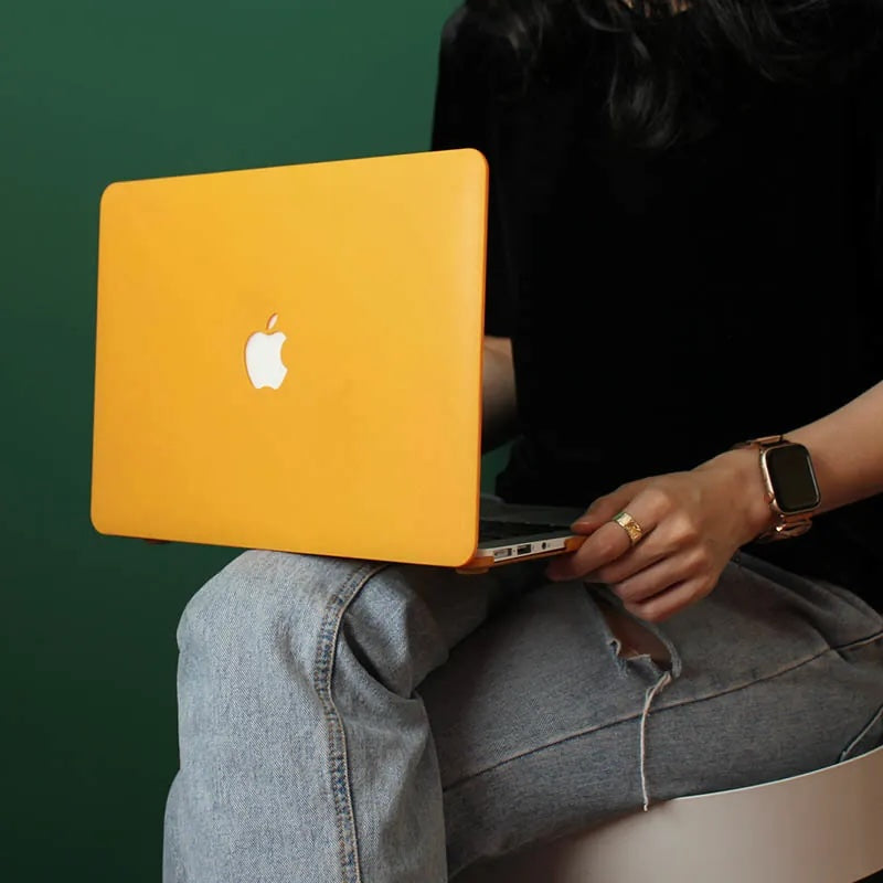 Yellow Frosted Macbook Case