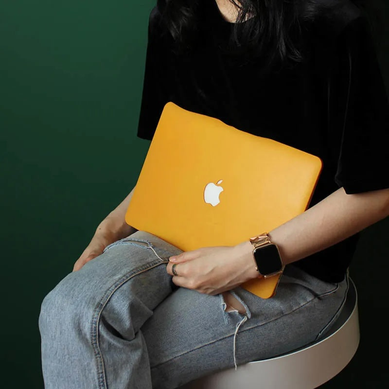 Yellow Frosted Macbook Case