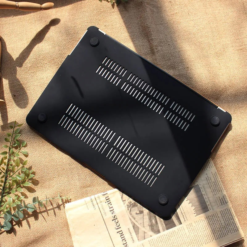 style-Wood grain Litchi Leather Mac case