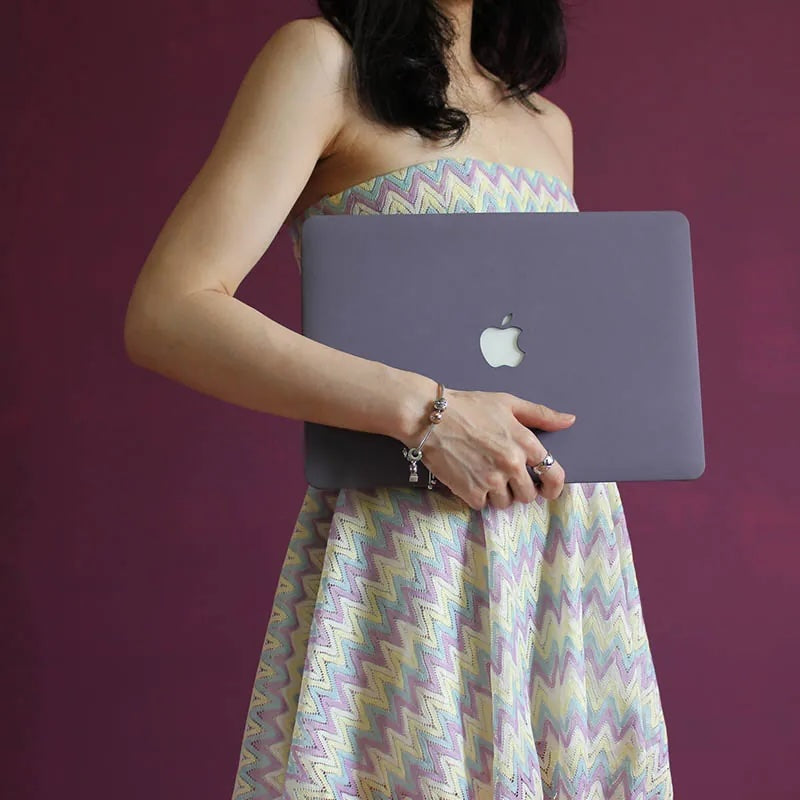 Cool Purple Frosted Macbook Case