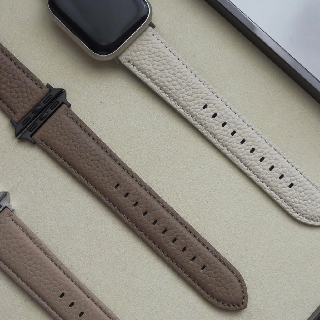 Lychee Grain Texture Leather Buckle Apple Watch Band