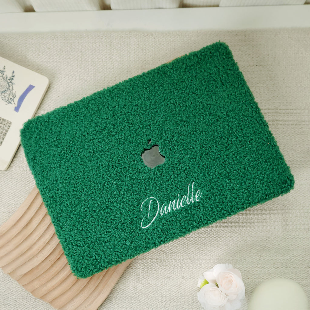 This Is Us Custom Basil Green ♾ Teddy Plush Leather Macbook Case