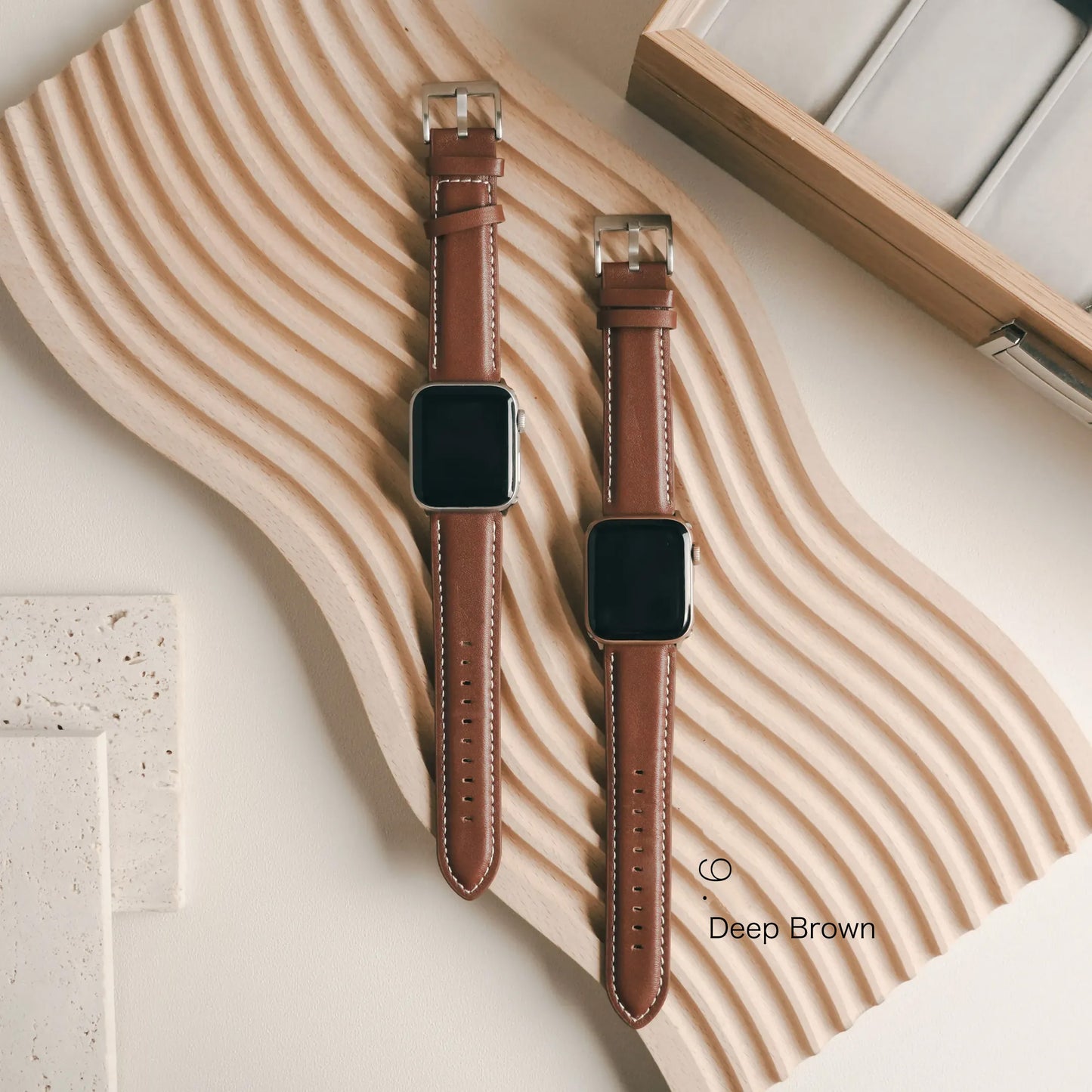 Classic Sewing Leather Apple Watch Band
