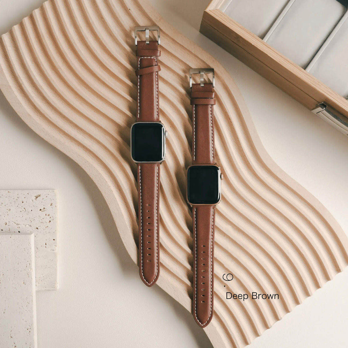 Classic Sewing Leather Apple Watch Band