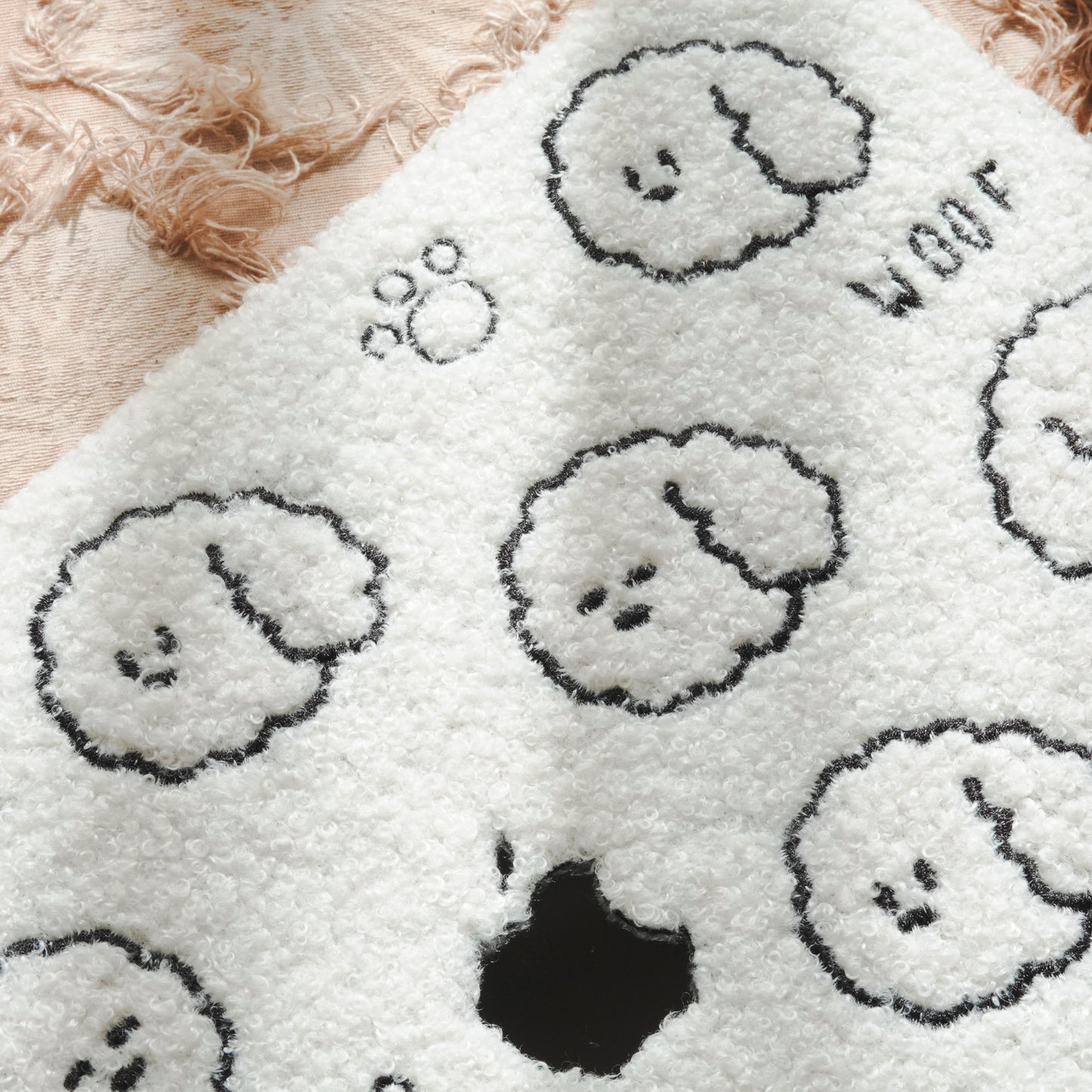 This is us designer-style teddy fleece ♾ little white dog premium leather Macbook case