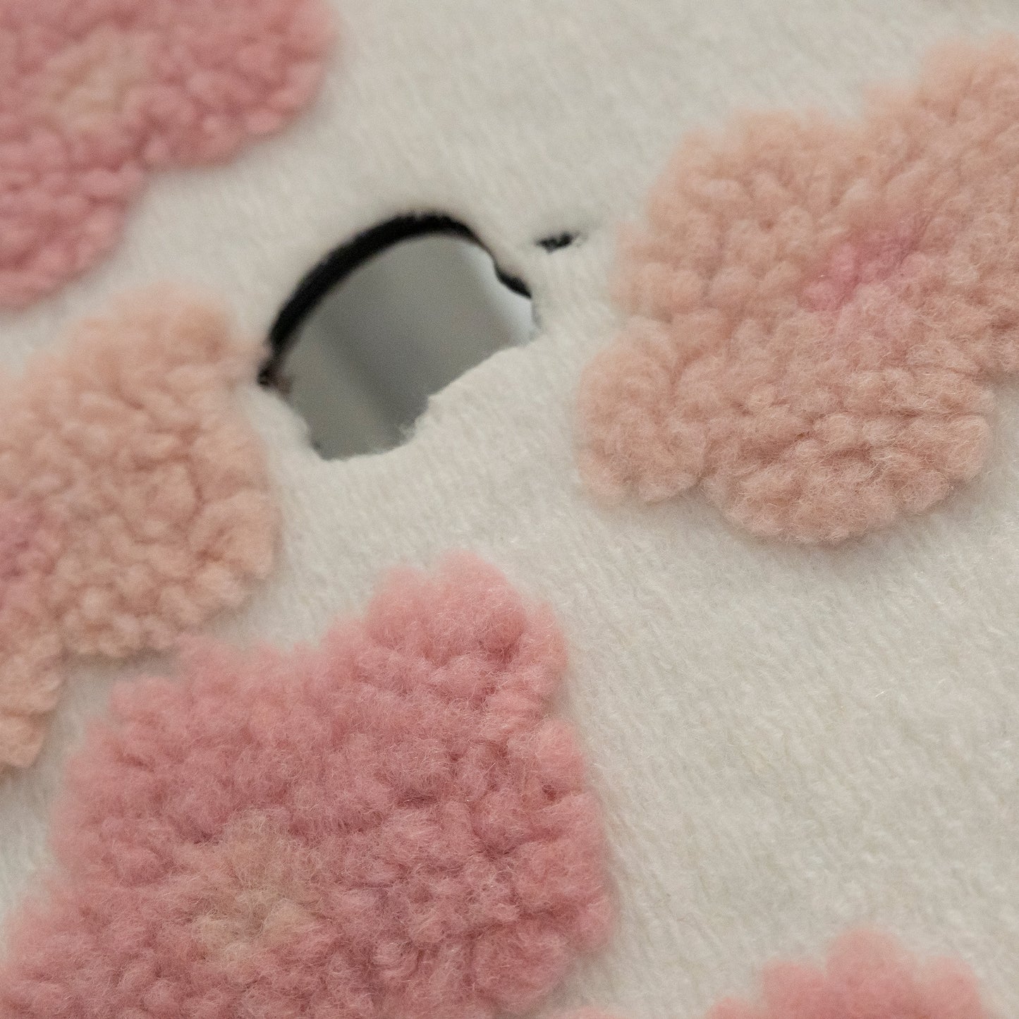 Fluff Series ♾ Pink Cotton Floral Mac Case