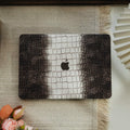 Himalaya ♾ Crocodile Leather Dark Brown Macbook Case
