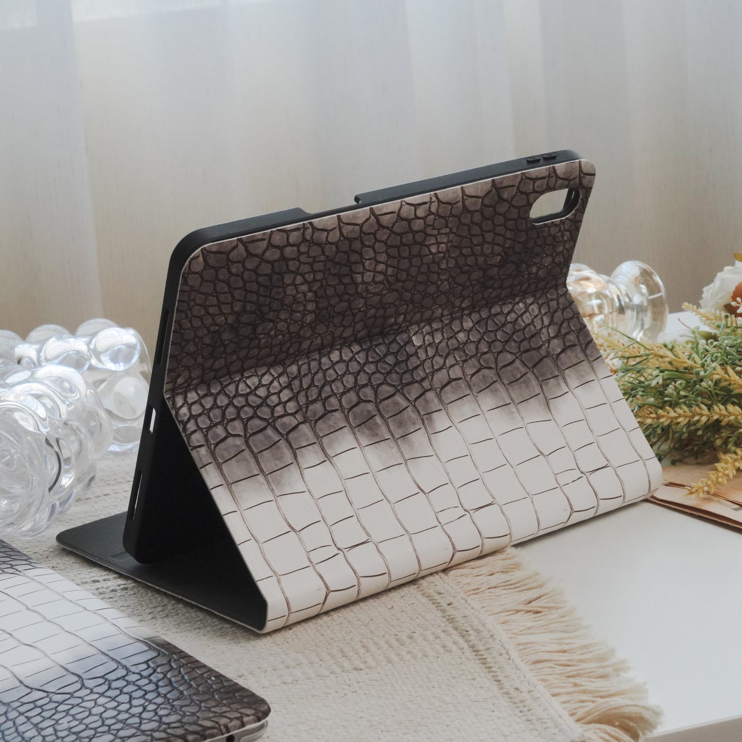 This Is Us Himalaya ♾ Gradient White & Dark Brown Pencil Magnetic Slot iPad Case
