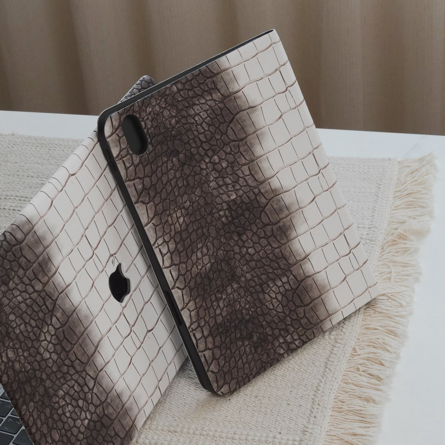 This Is Us Himalaya ♾ Gradient White & Dark Brown Pencil Magnetic Slot iPad Case