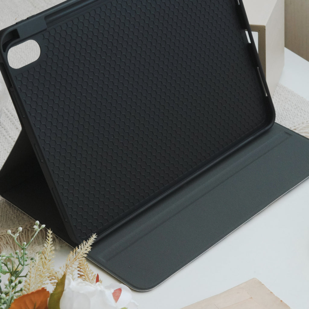 This Is Us Stylish Leopard Print ♾ Textured Leather Pencil Magnetic Slot iPad Case
