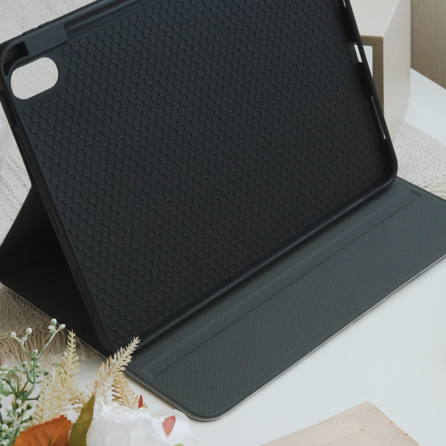 This Is Us Stylish Leopard Print ♾ Textured Leather Pencil Magnetic Slot iPad Case