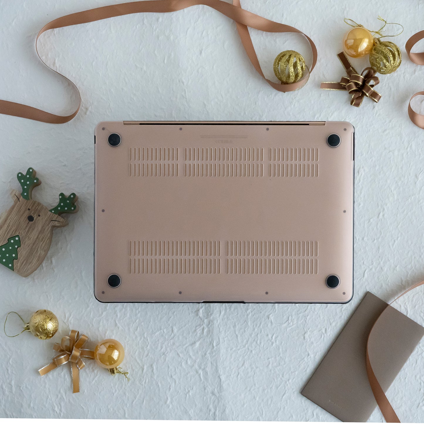 Leather Series Light Brown Camel Texture Mac Case