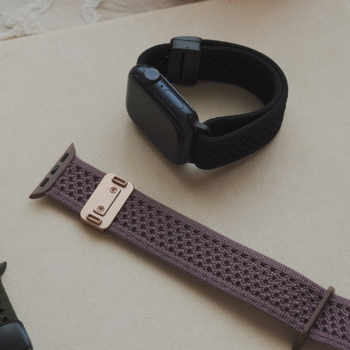 Delicate Woven Elastic Nylon Apple Watch Band