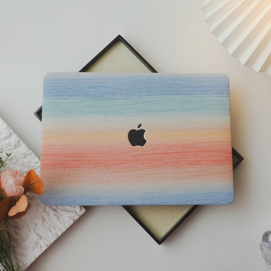 This is us Exquisite Leather ♾ Rainbow Striped Mac Case