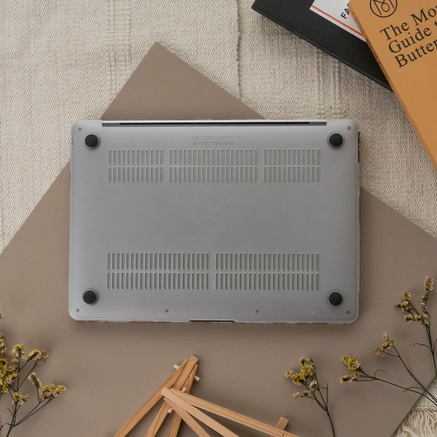 Leather Series ♾ Light Brown Cow Texture Mac Case