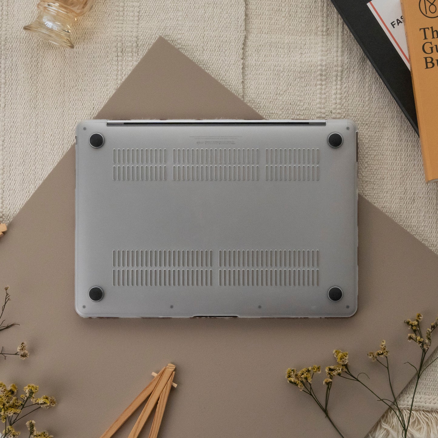 Leather Series ♾ Coffee Cow Pattern Mac Case