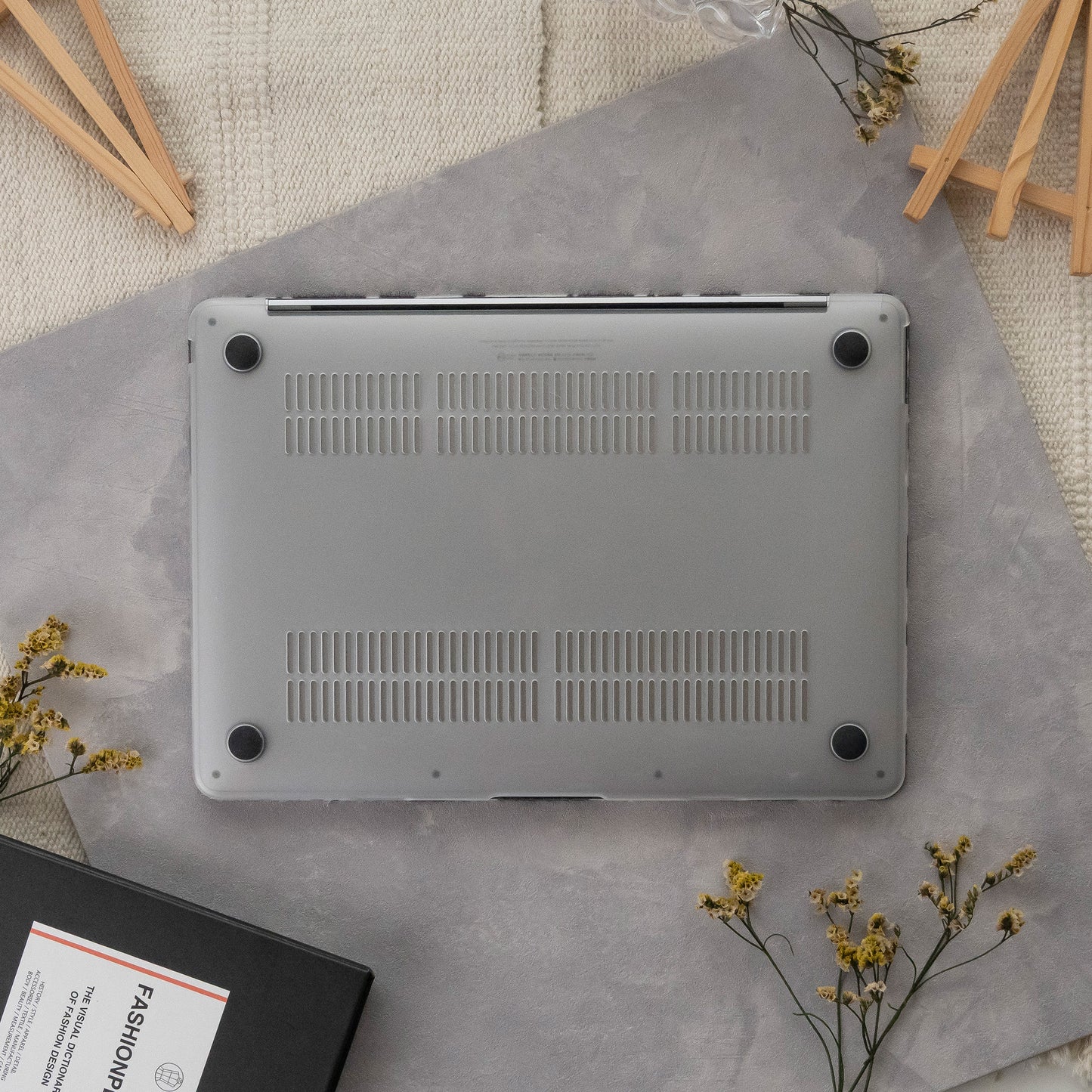 Leather Series ♾ Black and White Cow Pattern Mac Case