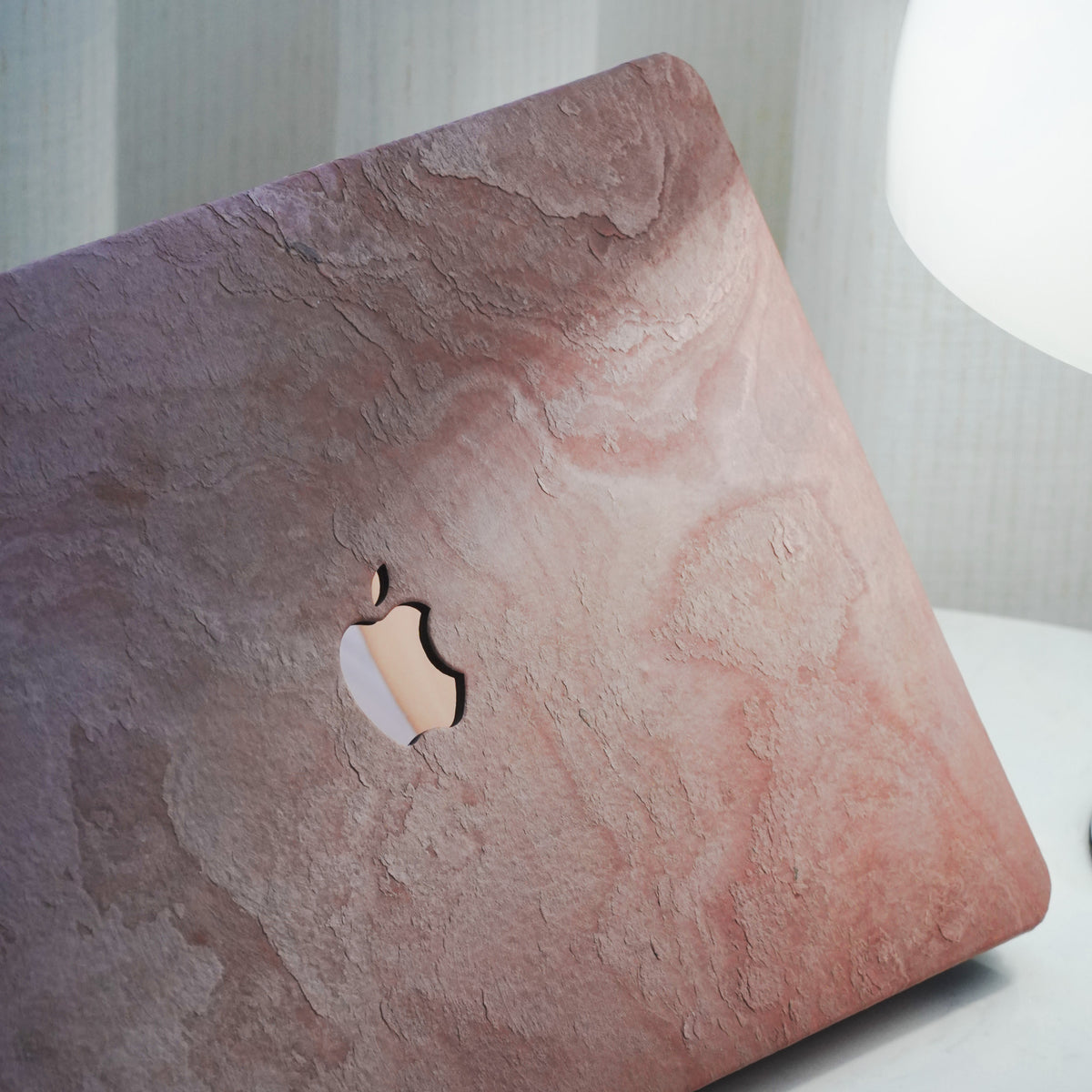 Marble ♾ Pink Textured elegance for your Mac case