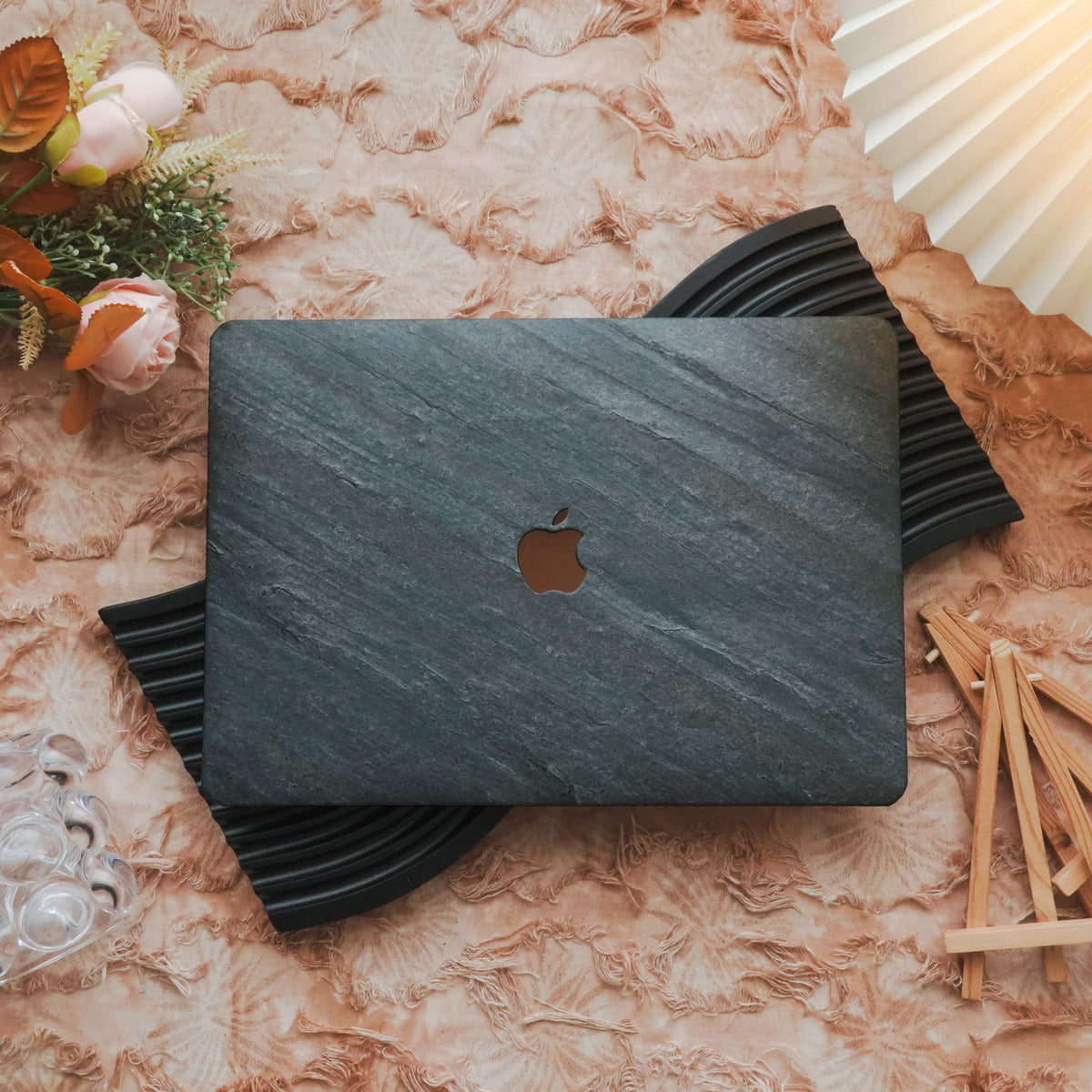 Marble ♾ Deep Blue Premium Texture MacBook Case