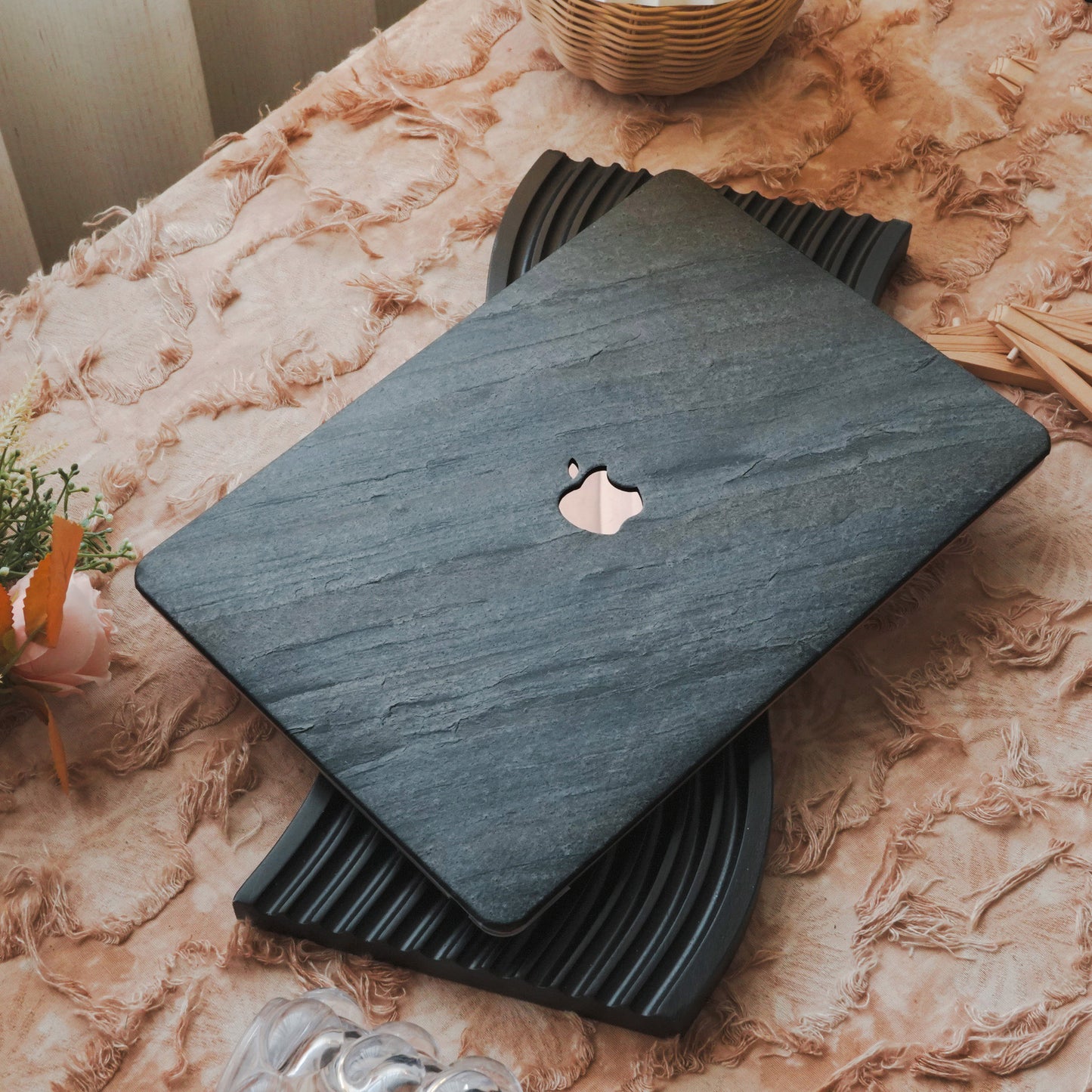 Marble ♾ Deep Blue Premium Texture MacBook Case