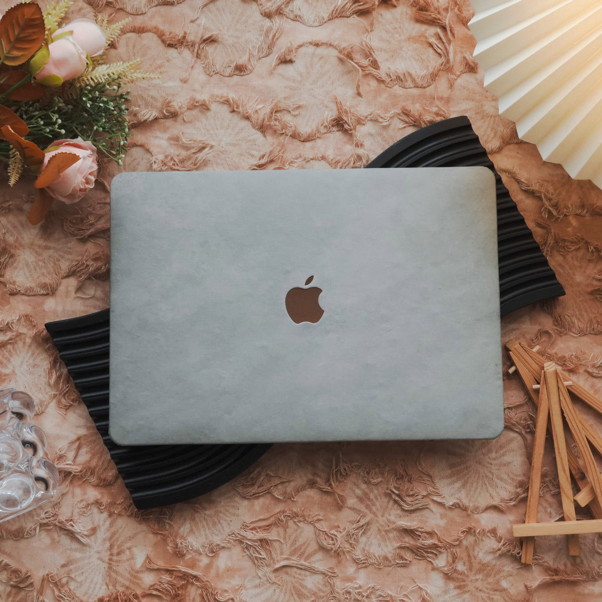 Marble ♾ Indigo Premium Texture MacBook Case
