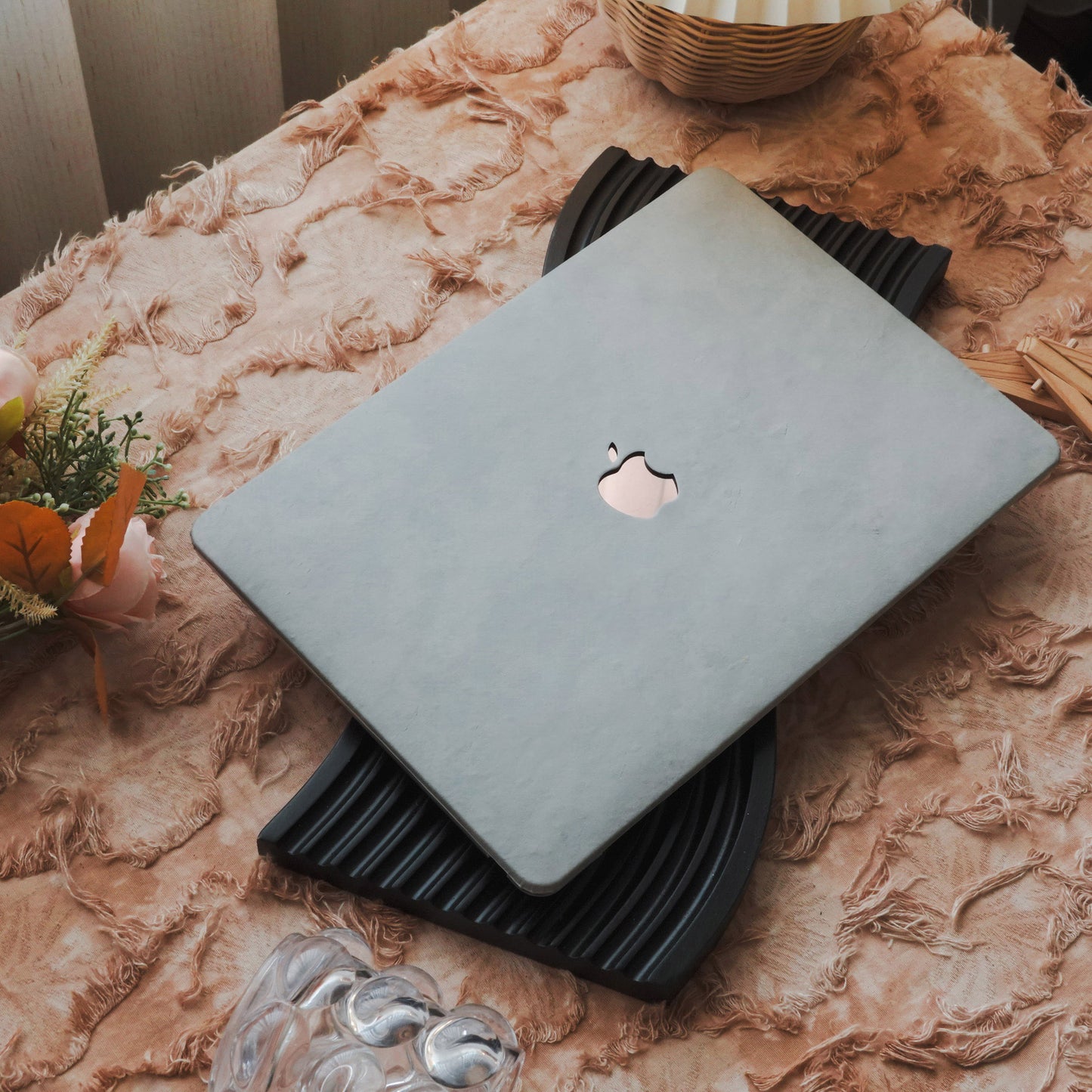 Marble ♾ Indigo Premium Texture MacBook Case