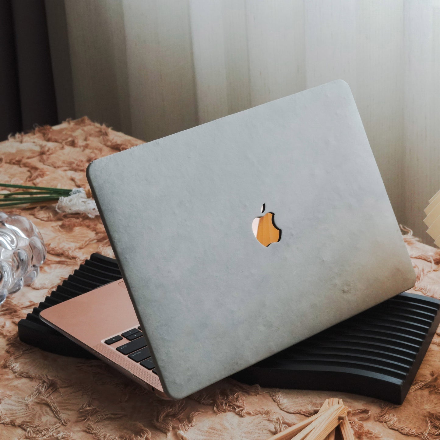 Marble ♾ Indigo Premium Texture MacBook Case