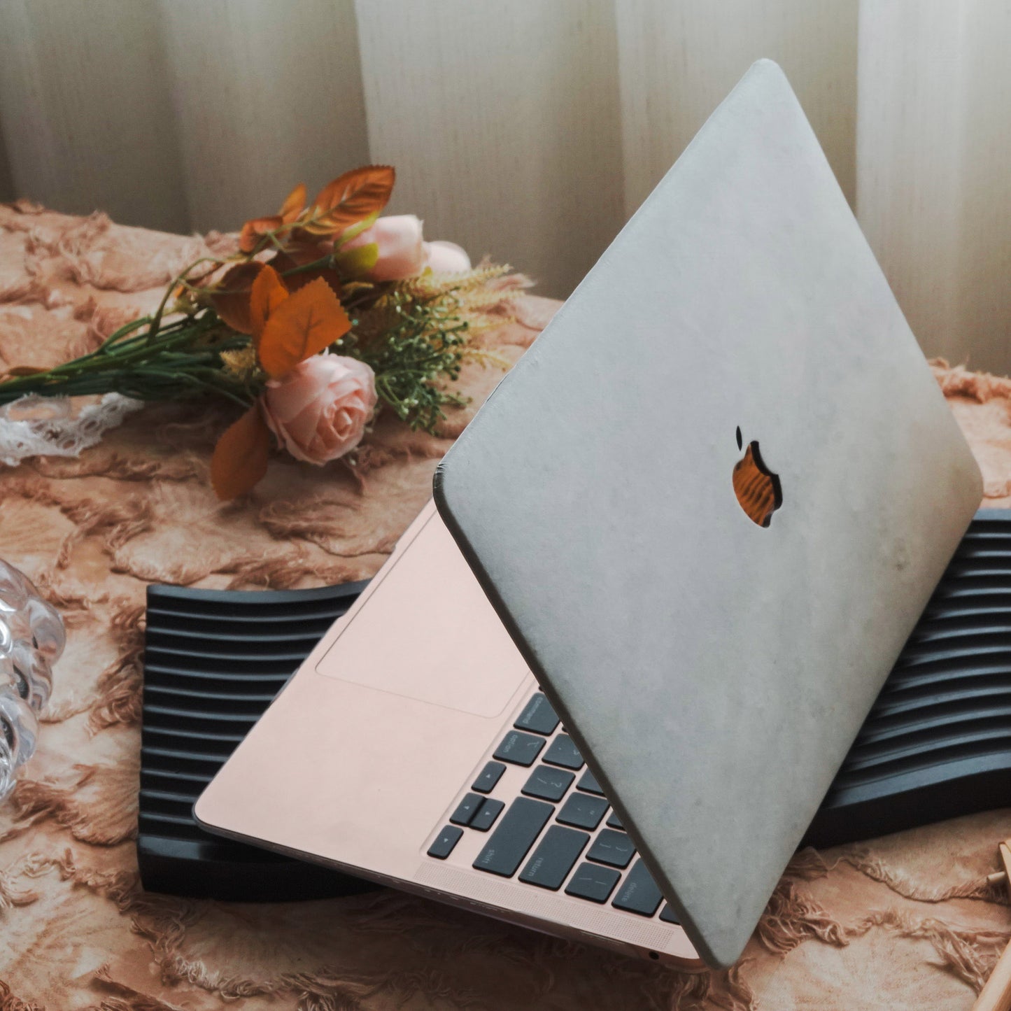 Marble ♾ Indigo Premium Texture MacBook Case